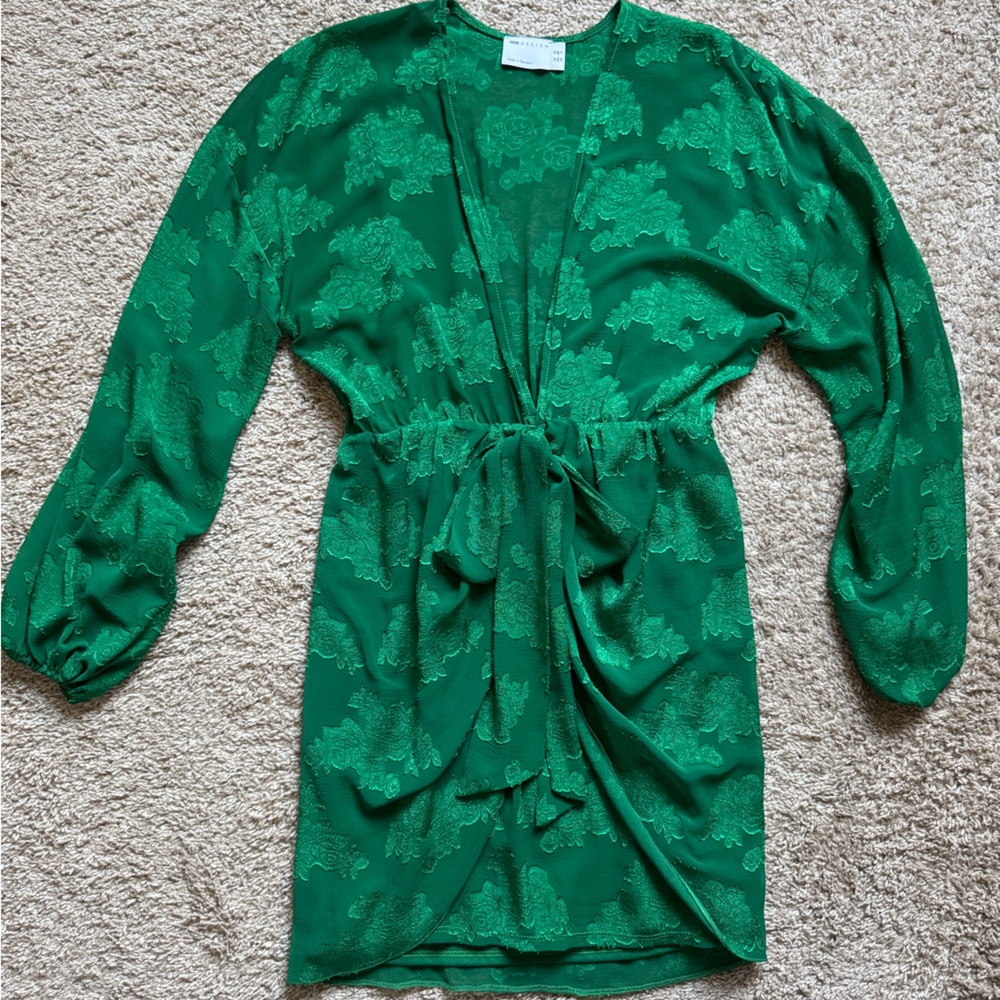 ASOS Green Long Sleeve Dress